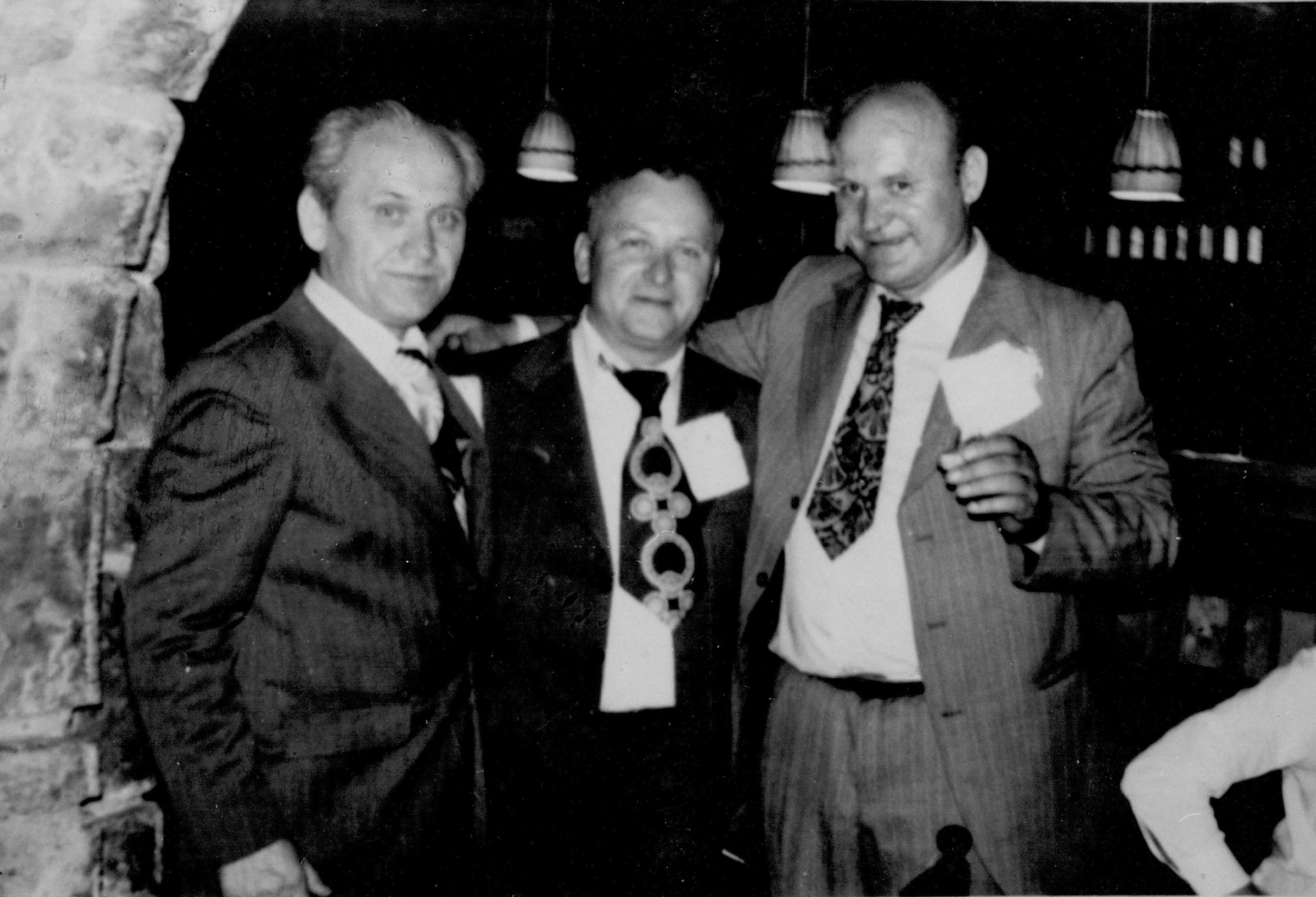 Данило, Гојко и Алекса на Свадби Радана и Мире у хотелу Турист на Палама,  27.5.1977.г.